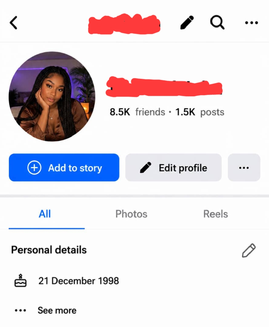 FACEBOOK ACCOUNT 