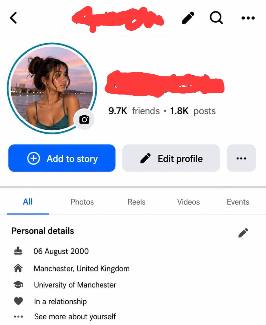FACEBOOK ACCOUNT 