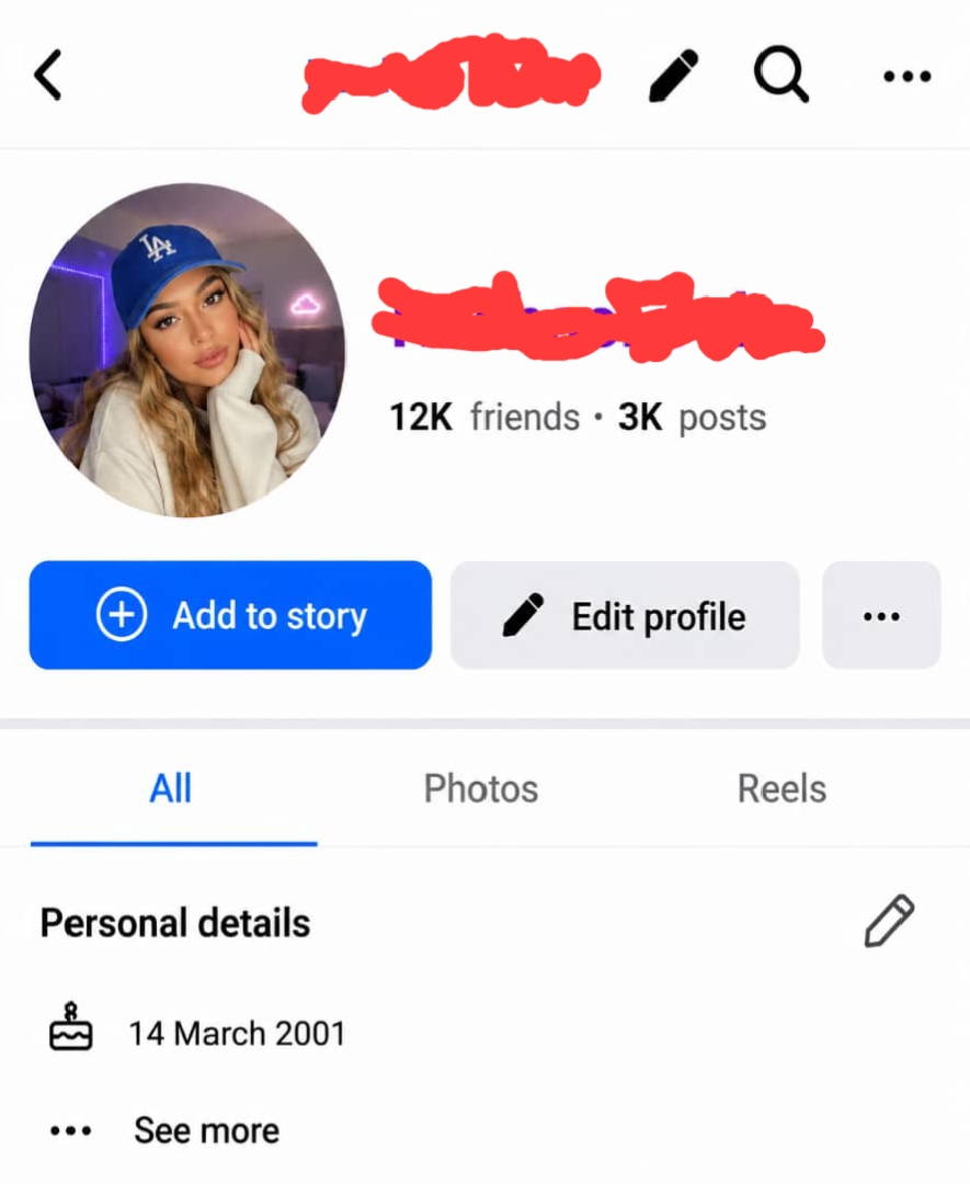 FACEBOOK ACCOUNT 