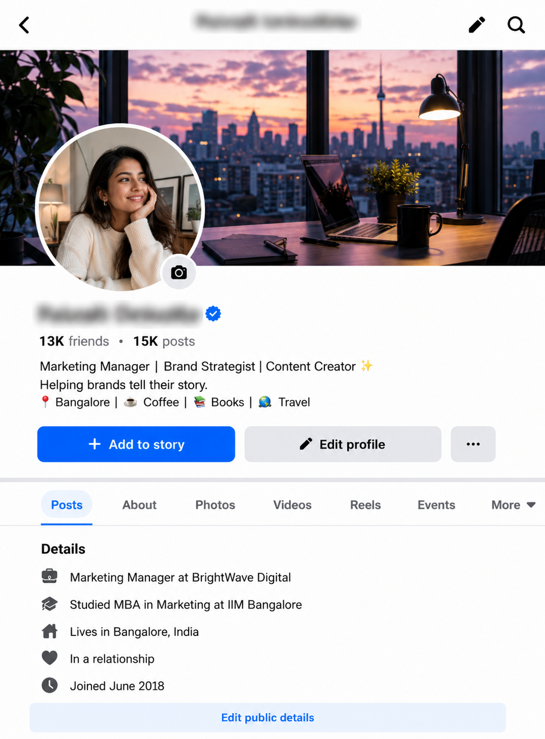 FACEBOOK ACCOUNT